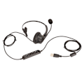 Miniatyrbilde 6 av 8: Single Ear Service Headset ENC Active Noise Cancellation USB Computer Headset for Office Kundeservice