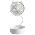 Miniatyrbild 1 av 5: Vikbar Förvaring LED-lampa Portabel USB-fläkt Skrivbord Sovsal Vägg Nattlampa