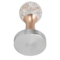 Miniatyrbild 6 av 8: Kristallkula Kaffe Flat Tamper Rostfritt Stål Bas Pulver Hammare för Kaffe Tillbehör Guld 58mm