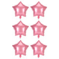 Miniatyrbilde 4 av 8: 50 stk rosa stjerneballonger automatisk forsegling gjenbrukbare metalliske glansdekorasjoner ballonger for bryllup forlovelsesfester