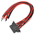 Miniatyrbillede 4 af 8: 3 stk. 16-bens OBD2-kabeladapter 30CM Anti-aging hun-stikkabel udskiftning til KIA