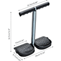 Miniatyrbillede 2 af 5: Træk Elastisk Reb Spænding Mave Fjeder Materiale Ben Træner Mave Trimmer Bodybuilding Rimentator til Fitness Yoga Træning (Sort)