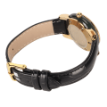 Pikkukuva 2 / 8: Naisten watch tekojalokivi kellotaulu Golden Pointer Quartz Movement PU-nahkahihna watch