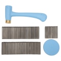 Miniatyrbillede 6 af 8: Metal stemplingssæt Holdbar Stabil Robust Praktisk Bred anvendelse Polering Metal Stempler Sæt
