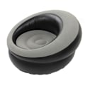 Miniatyrbilde 3 av 8: Oppblåsbar Sofa Flocking Luft Sofa Enkel Oppblåsbar Stol for Stue Soverom Leserom Kontor Balkong Reise Grå