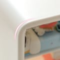 Miniatyrbild 2 av 6: Dockhusrum Dockskåp Skåp Display Box Case 2 Layer Transparent Dörr Vit