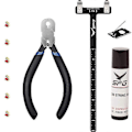 Miniatyrbilde 1 av 5: Buestreng Nocking Point Tang Strenger Nock Sett T Form Bue Vinkel Linjal Strengvoks Rest Bueskyting,