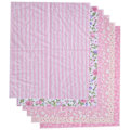 Miniatyrbild 5 av 8: 6 st bomullstyg twill trycktyg DIY handgjord lapptäcke sömnad hantverk 50x40cm (rosa (6 färger))