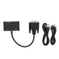 Miniatyrbild 1 av 8: 2 i 1 Splitter DVI till VGA High Definition Multimedia Interface Adapter Högupplöst stabil datortillbehör