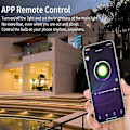 Miniatyrbild 4 av 5: Wifi Lampa E27 12w RGB Färgrik Lampa med Appkontroll - Bluetooth Smart Lampa