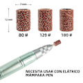 Miniatyrbillede 3 af 5: 100 stk. neglepoleringsstrimler med 80/120/180/240 grader professionelt manicureværktøj egnet til akryl neglebor sæt NSB80Grit-100stk