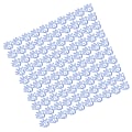 Miniatyrbilde 8 av 8: 100 stk binders Innovativ søt liten håndflateform Gjenbrukbare mini metall binders for kontorskole Hjem Blå