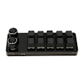 Miniatyrbilde 4 av 8: Programmerbar tastatur 10 taster 2 knotter blå bryter mekanisk hot swappable mini tastatur for spillkontor media