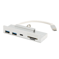 Pikkukuva 3 / 8: OS X AIO PC:lle tarkoitettu USB C -keskitin 6-in-1 USB3.1 Gen2 10 Gbps Plug and Play Type C -kiinnityskisko 24 tuuman tietokoneen siirtoon
