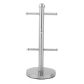 Miniatyrbillede 3 af 8: Rustfrit stål krusstativ Træform Opbevaring Tekopholder Organizer