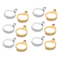 Miniatyrbilde 7 av 8: 12 stk Strikke Hekle Loop Ring Legering Justerbar Garn Guide Finger Holder Hekle Ring