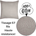 Pikkukuva 3 / 4: Pehmeä ja mukava Khaki Garden of Eden -tyynyliina - 60*60cm