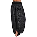 Miniatyrbilde 3 av 4: Trykte Baggy Harem Yoga Bukser for Kvinner Aladdin Gypsy Hippie Plus Size 4XL Svart