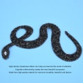 Miniatyrbilde 7 av 8: Snake Formede Rhinestones Trim Ribbon Mesh Wrap Roll DIY Klærtilbehør Applikasjon (svart)
