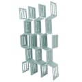 Miniatyrbild 3 av 8: 12 st lådindelare förvaringshyllor hushållsförvaring organizer partition underkläder lådbräda ljusblå