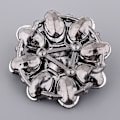 Miniatyrbillede 3 af 5: Legering Rhinestone Skaftknapper Dekorative Knapper Sy Tilbehør Sort