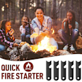 Pikkukuva 6 / 8: 10 kpl Outdoor Flint Scraper Striker Flint Fire Starter retkeilyyn Patikointi Metsästys Hätäselviytymiseen