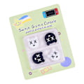 Miniatyrbild 3 av 8: Silikon Joystick-skydd Söt Cartoon Ergonomisk Reptålig Spel Tumgreppsskydd för Switch Svart X och Vit X 4 st