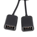 Miniatyrbild 4 av 5: 2 x USB 3.1 Typ C Hane till Hona Dubbel USB 2.0 2 i 1 OTG HUB Adapterkabel