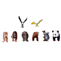 Miniatyrbild 6 av 8: 8 st vilda djur figurer leksaker plast djungel djur leksaker set med tiger koala panda ara eduactional leksaker