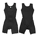 Miniatyrbillede 8 af 8: Kvinde Shapewear Blød Mave Benstramning Hofteløftende Body Shaper Korset (Sort)L