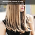 Miniatyrbilde 8 av 8: Lang rett gradient Lys Blond Parykk Dame Dame Cosplay Party Stilige syntetiske parykker