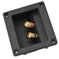 Miniatyrbillede 6 af 8: Akustiske komponenter til HiFi-højttaler 2 Kobberbindingspost Terminal Kabelstik Box Shell