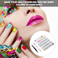 Miniatyrbillede 8 af 8: Neglekunst DIY Rhinestone Manicure Værktøj Flad Spids Base Mini Perler Dekoration Sæt 5stk