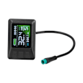 Miniatyrbillede 1 af 8: 24V/36V/48V LCD7C Farveskærm Instrument Elektrisk Cykel Batteri Display med Vandtæt Stik