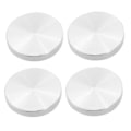Pikkukuva 1 / 5: 4x Lasilevyadapteri Pöydänjalka Alumiini Pyöreä 50x8mm Hopea