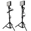Miniatyrbilde 8 av 8: LED-påfyllingslys Dimbar 6000K USB LED-videolys med justerbart stativ for konferansesamtale Streaming videofotografering