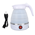 Miniatyrbilde 1 av 8: 0,6L sammenleggbar elektrisk vannkoker 600W sammenleggbar vannkoker bærbar silikon elektrisk vannkoker for reise camping EU-plugg 220V