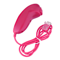 Miniatyrbilde 1 av 8: Buet spillhåndtak-kontroller Gamepad fjernkontroll for Nintendo Wii (rosa)