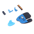 Miniatyrbilde 2 av 8: Bueskyting fingerfane - Bueskyting fingerbeskytter - Fingerbeskytter for utendørs skytetrening - Recurvebue - Blå/svart skinn - L