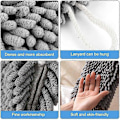 Miniatyrbillede 4 af 5: Hængende Håndklæder - Bløde og Fluffy Mikrofiber Håndklæder - Super Absorberende med Hængende Løkke til Køkken og Badeværelse_SZXM