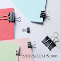Miniatyrbillede 5 af 5: 40 stk. Dokumentclips 25mm Multifunktionelle Papirclips Æske Binder Metal Papirclips Tegneclips til Noter Brev Papirclips Kontorartikler