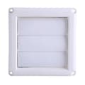 1 PC Plastik Ventilationsrist Dæksel 3 Klapper Vægkanal Ventilationsrist Med Net Ny 15*15cm