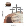 Miniatyrbild 5 av 5: Påsk Uppståndelse Scen Trädekoration Påsk Eid Al-Fitr Deco-A