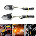 Miniatyrbillede 2 af 4: Super Bright Amber LED blinklys til motorcykler (6 stk)