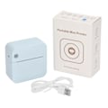 Miniatyrbillede 1 af 8: Mini Printer Student Blå Mini Lomme Bærbar Bluetooth Termisk Printer til Forkerte Spørgsmål Noter Fotos Dokumenter