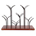 Miniatyrbild 6 av 8: Elegant hushållsbar 6 flaskor Bordshållare för vinhylla Display Organizer Stativ (brons)
