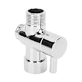 Miniatyrbillede 5 af 8: Brusehovedfordeler Kobber 7/8 US Standard Vægmonteret Varmt og Koldt Vand Kontrol Bruserarm Fordeler Ventil til Toilets Vask Sølv