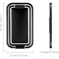 Miniatyrbild 3 av 5: Universell Skrivbordsringhållare Magnetisk Vikbar Bil Smartphonehållare Fingerstöd 360 Rotation Självhäftande Vikbar Smartphonehållare Kompatibel med