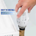 Miniatyrbilde 5 av 5: Termostatisk radiatorventil - M30 X 1.5 Varmeventil 4 stk