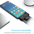 Miniatyrbillede 3 af 5: Usb Smart Card Reader Smart Card/sim/id/ Kort Smart Card Reader Adapter kompatibel med Android Telefoner Pc Compu-1